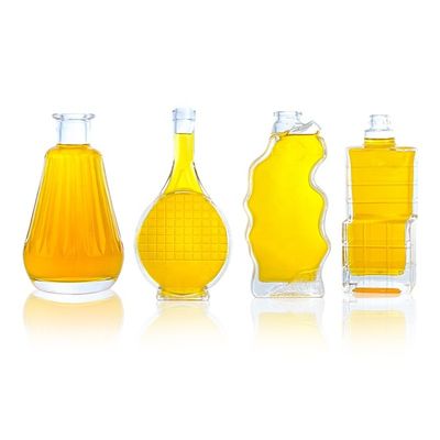 Produits en verre Bouteille unique en forme 750 ml 700 ml pour vodka Whisky Tequila Brandy