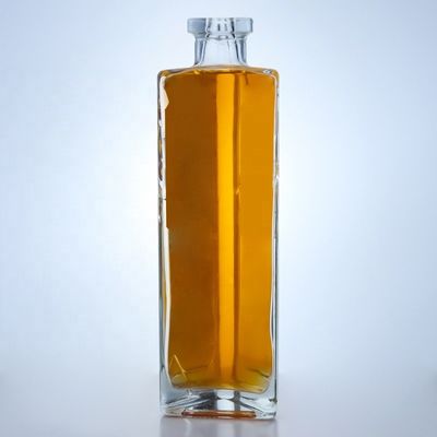 Matériau du collier verre vide 750 ml bouteille de vin en verre avec finition en liège