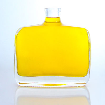 Liquore industriel 300 ml Bouteille en verre à épaule unique en forme ronde Super Flint avec liège