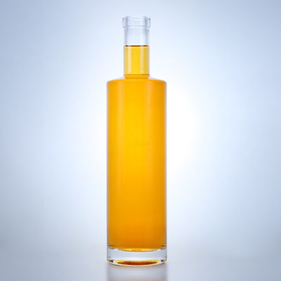 Bouteille en verre cylindrique de 700 ml pour le cognac, le whisky, le gin, le rhum, le champagne, le flint clair