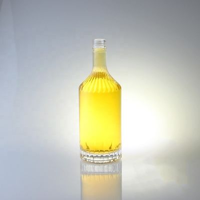 Bouteille en verre à bouchon de visque pour vodka champagne tequila gin rhum 750 ml 1000 ml transparente