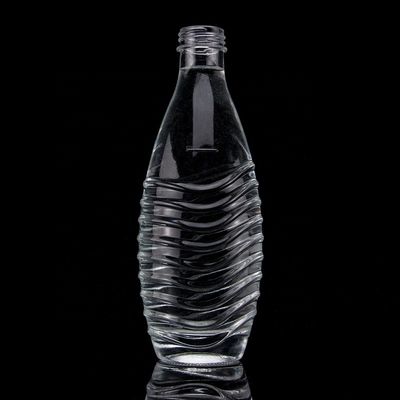 Collier en verre de vodka 750ml 1000ml Gin clair et rhum Champagne Tequila Bouteille de whisky