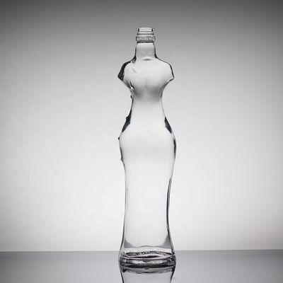 Bouteille en verre de beauté en forme personnalisée pour les amateurs de vin et les connaisseurs