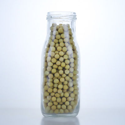 Bouchon de collier en verre 250 ml 330 ml Bouteille ronde vide pour jus thé boisson café
