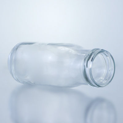 Bouchon de collier en verre 250 ml 330 ml Bouteille ronde vide pour jus thé boisson café