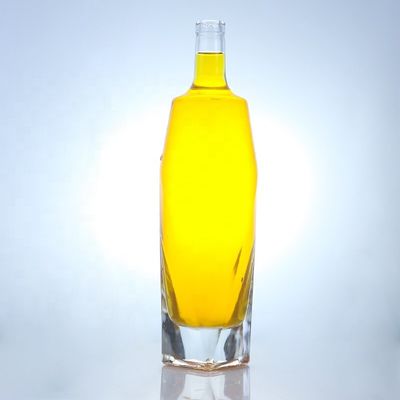 Bouteilles en verre de 750 ml avec bouchon en aluminium et verre de silex