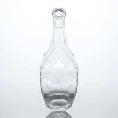 Bouteille en verre super-flinte à bouchon de liège unique pour le whisky Vodka Tequila Gin Rum