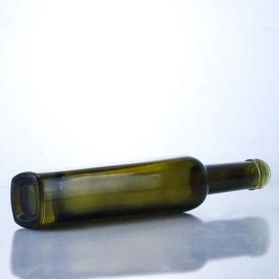 375ml Bouteilles en verre d' huile d' olive vert foncé Acide Etch Surface de manipulation et de haute couleur