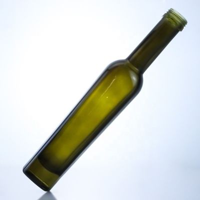 375ml Bouteilles en verre d' huile d' olive vert foncé Acide Etch Surface de manipulation et de haute couleur