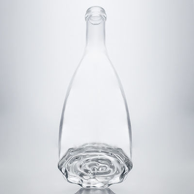 Bouteille d'alcool en verre scellé en liège pour whisky vodka tequila gin rum