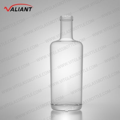 Bière Gin Rum Bouteille en verre à haute ciselure Sérigraphie personnalisée avec bouchon de liège