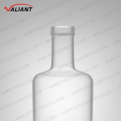 Bière Gin Rum Bouteille en verre à haute ciselure Sérigraphie personnalisée avec bouchon de liège
