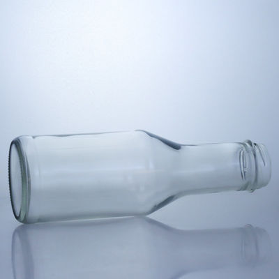 Bouteille en verre de flint clair pour le jus de lait salade sauce au piment ketchup 300 ml 500 ml 700 ml