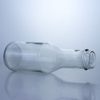Bouteille en verre de flint clair pour le jus de lait salade sauce au piment ketchup 300 ml 500 ml 700 ml