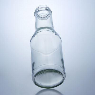 Bouteille en verre de flint clair pour le jus de lait salade sauce au piment ketchup 300 ml 500 ml 700 ml