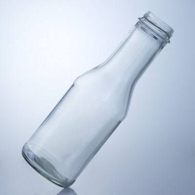 Bouteille en verre de flint clair pour le jus de lait salade sauce au piment ketchup 300 ml 500 ml 700 ml
