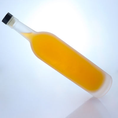Matériau de base en verre 12 oz de boisson à haute teneur en silex eau bière bouteille en verre avec bouchon en aluminium