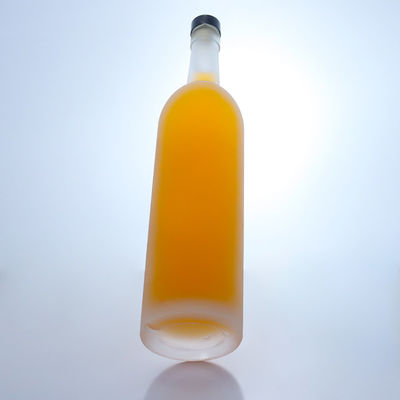 Matériau de base en verre 12 oz de boisson à haute teneur en silex eau bière bouteille en verre avec bouchon en aluminium