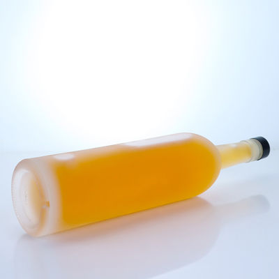 Matériau de base en verre 12 oz de boisson à haute teneur en silex eau bière bouteille en verre avec bouchon en aluminium