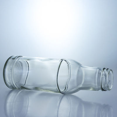 Bouteille en verre chaude de 90 à 500 ml de grande capacité pour les assaisonnements, les condiments, le couvercle métallique inclus