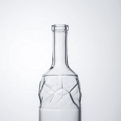 Bouteilles en verre super-flinte claires de 750 ml pour le gin rum, le whisky et le vin