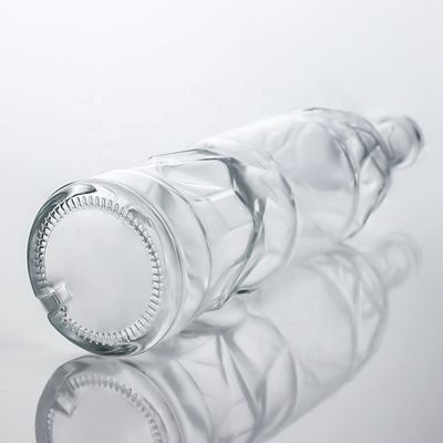 Bouteilles en verre super-flinte claires de 750 ml pour le gin rum, le whisky et le vin