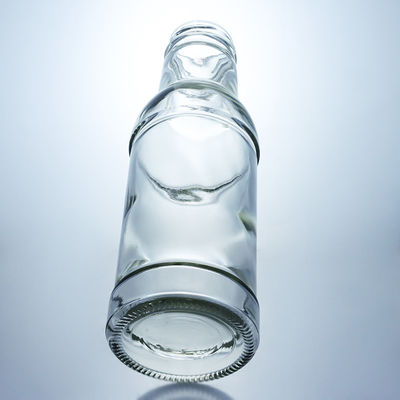 Bouteille en verre chaude de 90 à 500 ml de grande capacité pour les assaisonnements, les condiments, le couvercle métallique inclus