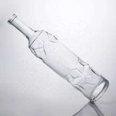 Bouteilles en verre super-flinte claires de 750 ml pour le gin rum, le whisky et le vin