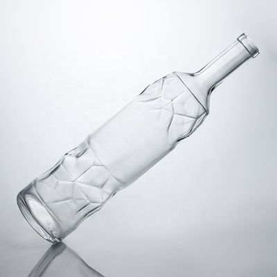 Bouteilles en verre super-flinte claires de 750 ml pour le gin rum, le whisky et le vin