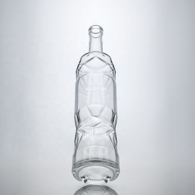 Bouteilles en verre super-flinte claires de 750 ml pour le gin rum, le whisky et le vin