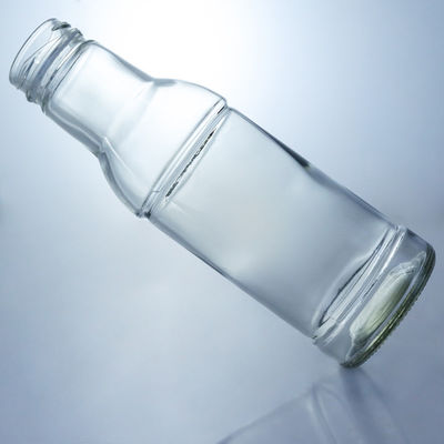 Bouteille en verre chaude de 90 à 500 ml de grande capacité pour les assaisonnements, les condiments, le couvercle métallique inclus