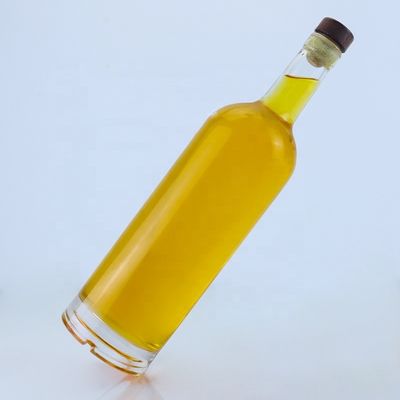 Bouteille de verre transparente ou personnalisée Unique 700 ml 750 ml pour le whisky Tequila Brandy Rum Gin