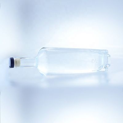 Collier en verre Bouteille en verre pour boissons alcoolisées 750 ml avec étanchéité au liège