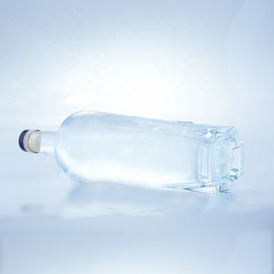 Collier en verre Bouteille en verre pour boissons alcoolisées 750 ml avec étanchéité au liège