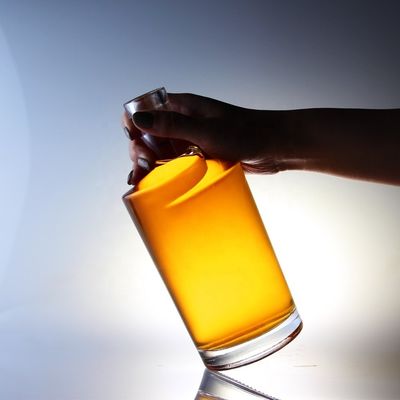 Acide etch surface manipulation bouchon de liège en forme de torsion fond épais vodka 750 ml bouteille en verre
