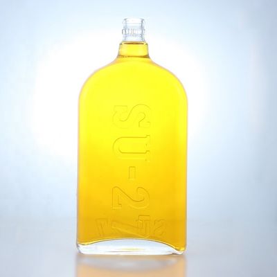 Bouteille en verre de 375 ml de 500 ml de 700 ml de 750 ml pour le gin, la vodka et le rhum.