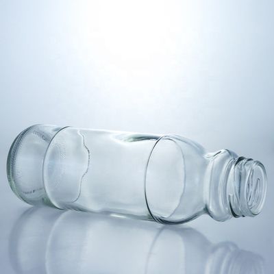 Bouteille en verre pour salade avec couvercle métallique et conception transparente 100ML200ml 250ml 500ml 1 Ascenseur