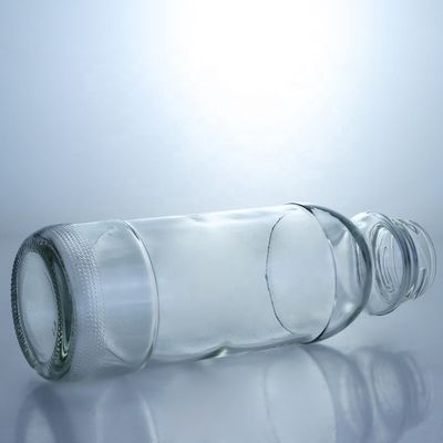 Bouteille en verre pour salade avec couvercle métallique et conception transparente 100ML200ml 250ml 500ml 1 Ascenseur