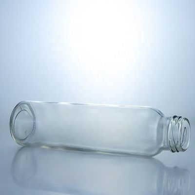 Bouchon à vis métallique 150 ml 250 ml 350 ml 500 ml Bouteille en verre transparent pour jus pressé à froid