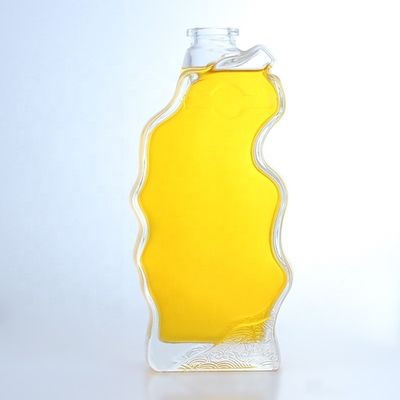Produits en verre Bouteille unique en forme 750 ml 700 ml pour vodka Whisky Tequila Brandy