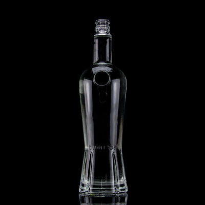 500ml700ml750ml Bouteille de whisky clair avec un design unique en verre Super Flint