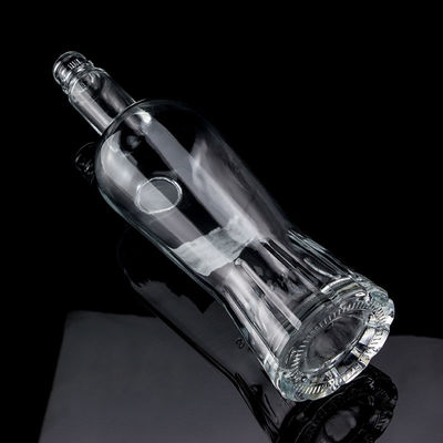 500ml700ml750ml Bouteille de whisky clair avec un design unique en verre Super Flint