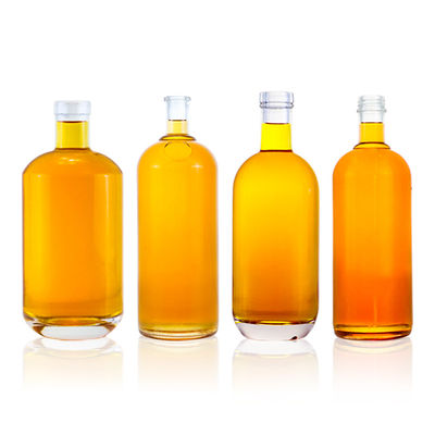 Bouteille en verre de 375 ml, 500 ml, 700 ml, 750 ml et 1000 ml pour alcool avec bouchon et vis
