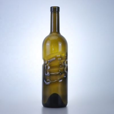 500 ml de 750 ml de gin clair, rhum, champagne, tequila, liqueur, bouteille en verre avec liège