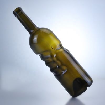 500 ml de 750 ml de gin clair, rhum, champagne, tequila, liqueur, bouteille en verre avec liège