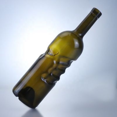 500 ml de 750 ml de gin clair, rhum, champagne, tequila, liqueur, bouteille en verre avec liège