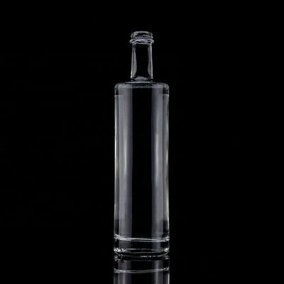 Conception unique 750ml Long Neck Bouteille de verre de vodka vide avec bouchon à vis Super Flint Glass