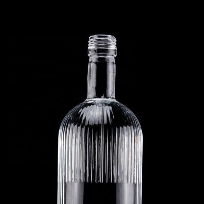 500 ml 700 ml CAP à vis Super Flint Glass Bouteille de whisky vide pour le design classique ronde
