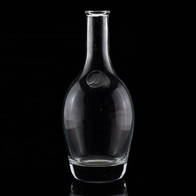 Traitement de la surface par écorchure acide Bouteilles en verre de tequila à col rond et à silex vide