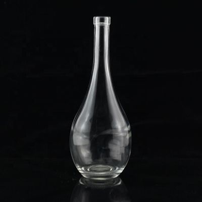 Traitement de la surface par écorchure acide Bouteilles en verre de tequila à col rond et à silex vide